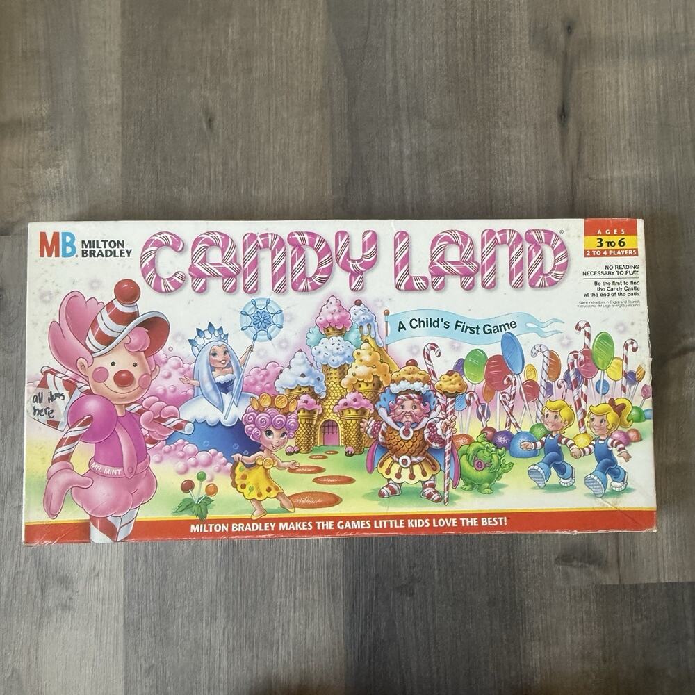 Candy Land Classic Style Board Game COMPLETE Milton Bradley 1997 Kids Children's